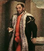 MORONI, Giovanni Battista Portrait of a Man sgy painting